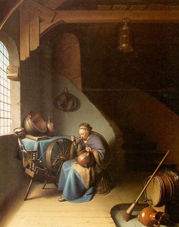 Woman Eating Porridge, Gerrit Dou